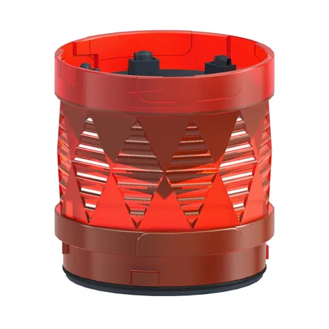 Schneider Electric XVUC44 Modular tower light, Harmony XVU, illuminated LED units, red, 60mm, blinking, IP65, 24V AC DC — General Accessories