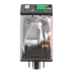 Schneider Electric 750XBXRM4L-24A General purpose relay, SE Relays, 750R, DPDT, 10A, 24 VAC, octal terminal 8 pins, clear cover with LED, lock push button — Akcesoria ogólne