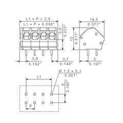Weidmuller 1960230000 LMZF 5/22/135 3.5OR — Accessori generali