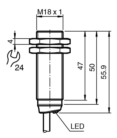 Pepperl+Fuchs NBB5-18GM50-E2 Inductive sensor — Sensores de proximidad e inductivos