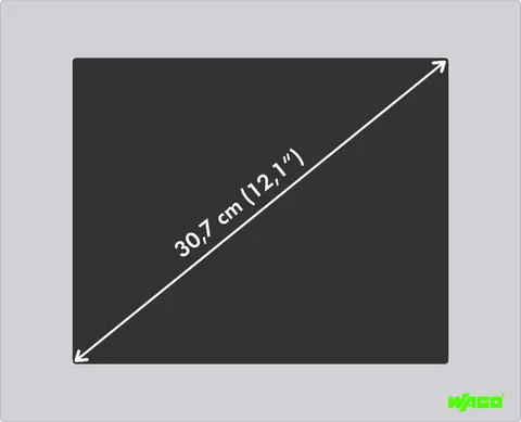Wago 762-3121/000-001 Control Panel; 12.1" (30.7 cm); 800 x 600 pixels; Target Visualization — PLC