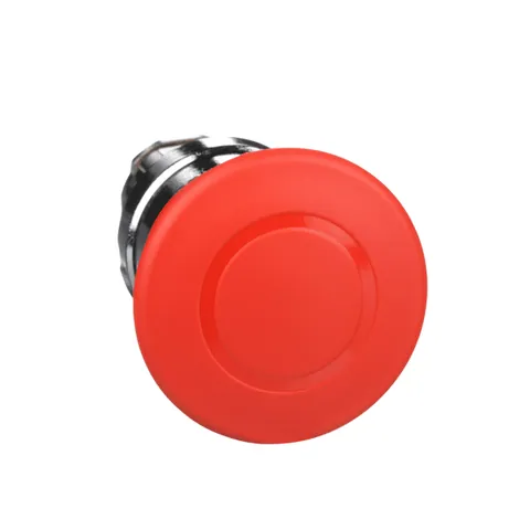 Schneider Electric ZB4BT84 Harmony, 22mm Push Button, emergency stop head, trigger and latching push pull, red, 40 mm mushroom, unmarked — General Accessories
