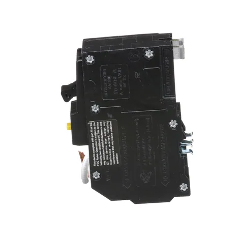 Schneider Electric QO220GFI Mini circuit breaker, QO, 20A, 2 pole, 120/240VAC, 10kA, 6mA grd fault A, pigtail, plug in mount — Akcesoria ogólne