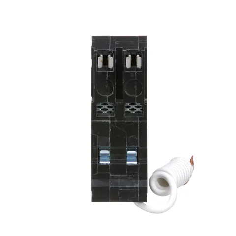 Schneider Electric QO220GFI Mini circuit breaker, QO, 20A, 2 pole, 120/240VAC, 10kA, 6mA grd fault A, pigtail, plug in mount — Akcesoria ogólne
