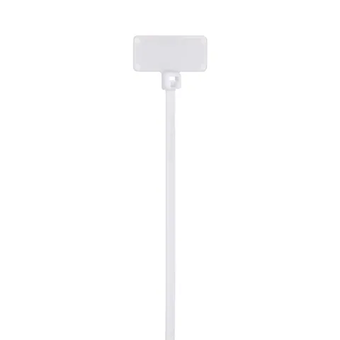 Panduit PLF1M-M Pan-Ty® PLF1M-M Write-On Cable Tie, PA6.6, 4.3"L, 18lb, PK1000 — Connectors & Plugs