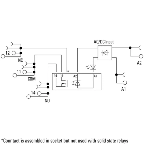 Weidmuller 1990960000 TERMSERIES Solid-State Relay, 24VDC, 5A — General Accessories
