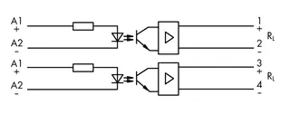 Wago 286-792 Optocoupler module; Red status indicator; gray — Contactors & Relays