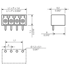 Weidmuller 1942370000 SC 3.81/11/90G 3.2SN BK BX — Accessori generali