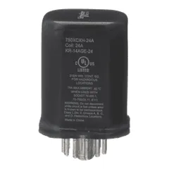 Schneider Electric 750XCXH-24A Power relay, SE Relays, 12A, 3PDT, 24 VAC, hermetically sealed contacts, hazardous location series — Akcesoria ogólne