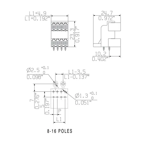 Weidmuller 1633610000 SLD 3.50/10/90G 3.2SN OR BX — Terminal Blocks