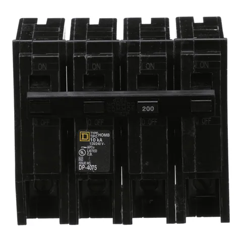 Schneider Electric HOM2200 Homeline Miniature Circuit Breaker, 200A, 2 Pole, 120/240VAC, 10kA AIR, UL Listed — Accessori generali