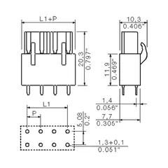 Weidmuller 1648930000 5.08 mm PCB Plug-in Connector with 16 Poles and 3.2 mm Solder Pin Length — Accessori generali