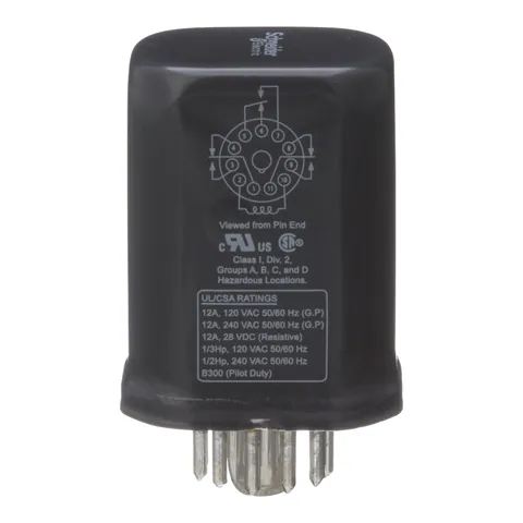 Schneider Electric 750XCXH-24A Power relay, SE Relays, 12A, 3PDT, 24 VAC, hermetically sealed contacts, hazardous location series — Akcesoria ogólne