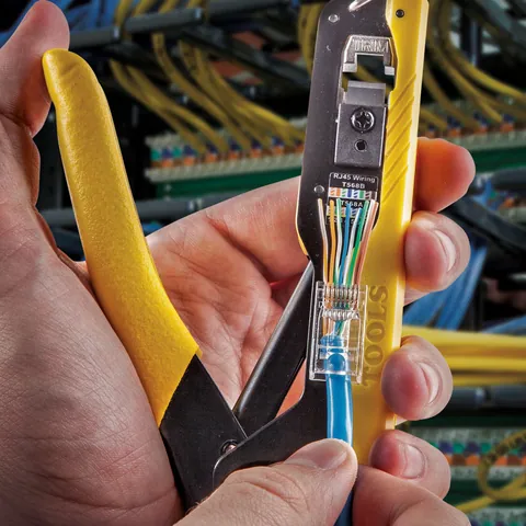 Klein Tools VDV226-005 Data Cable Crimping Tool for Pass-Thru™, Compact — Narzędzia ręczne i elektronarzędzia