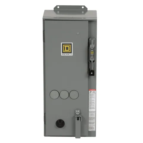Schneider Electric 8538SBA23V02S NEMA combination starter, Type S, 30A fusible disconnect, Size 0, 18A, 5HP at 600VAC, 3 phase, 3 pole, 120VAC coil, NEMA 12 — Accessori generali