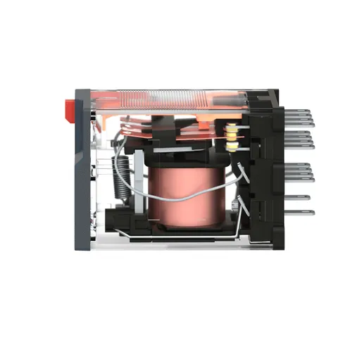 Schneider Electric RXM4AB2B7 miniature plug-in relay, 4 C/O, 6A, 24V AC with LED and lockable test button — Styczniki i przekaźniki