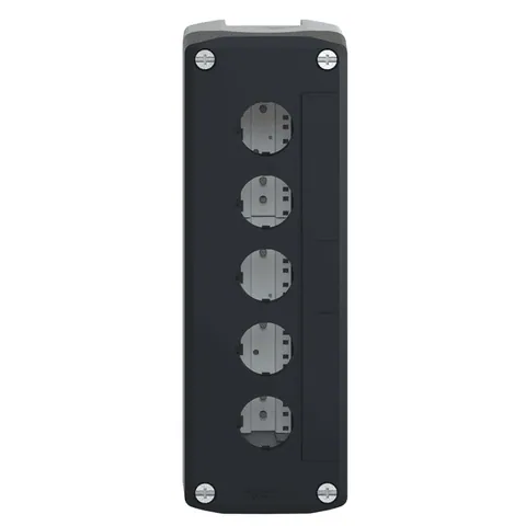Schneider Electric XALD05H7 Empty control station, Harmony XALD, dark grey, 5 cut outs, 22mm — Schaltschränke & Gehäuse