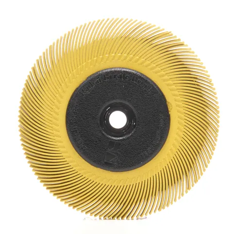 3M 7100138300 Scotch-Brite Radial Bristle Brush, 6 in x 7/16 in x 1 in 80 with Adapter, 5 ea/Case — Akcesoria ogólne