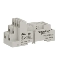 Schneider Electric 70-782D14-1 Socket, SE Relays general purpose relay accessory, 4PDT, 10A, 300V, 14 pins, screw clamping terminal, 782 series — Akcesoria ogólne