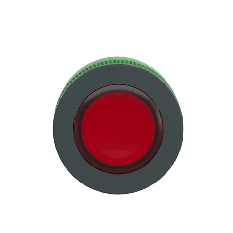 Schneider Electric ZB5FW343 Head for illuminated push button, Harmony XB5, antimicrobial, plastic, red, 30mm, universal LED, plain lens — Controllo e HMI
