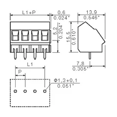 Weidmuller 9994650000 LM 5.08/14/135 3.5SN OR BX — Accessori generali