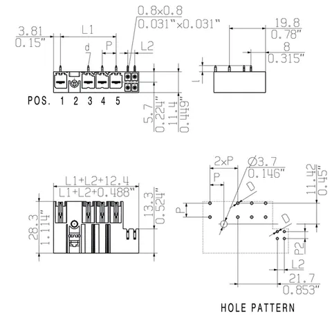 Weidmuller 2529400000 SV-SMT 7.62HP/03/270MF2 SC/6 2.6SN BX — Accessori generali