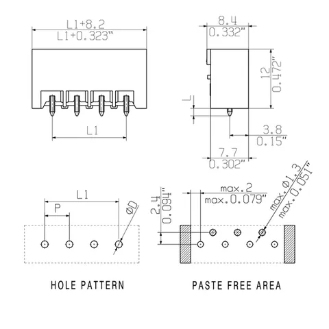 Weidmuller 1838350000 5.08mm PCB Plug-in Connector, Male Header, 16 Poles, 180° — Terminal Blocks