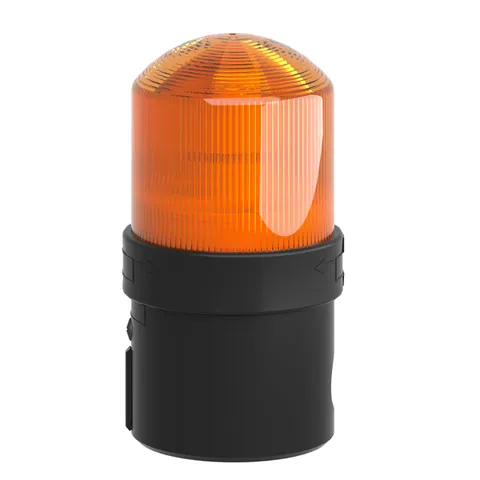 Schneider Electric XVBL35 Illuminated complete beacon, Harmony XVB Universal, plastic, orange, 70mm, steady, incandescent with BA15d base, lt 250V — General Accessories