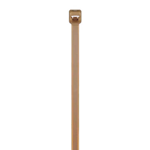 Panduit PLT2S-C71 Pan-Ty® PLT2S-C71 Cable Tie, Brown, PEEK, Radiation, High Heat, 7.4"L, 150lb — Connectors & Plugs