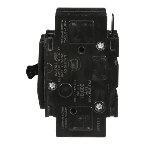 Schneider Electric QOUQ260B Mini circuit breaker, QOU, 60A, 2 pole, 120/240VAC, 10kA, four point quick connect terminals, bulk pack — General Accessories