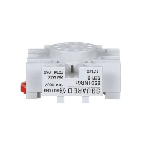 Schneider Electric 8501NR61 Plug in relay, Type N, relay socket, 11 tubular pin, single tier, for 8510KP relays and 9050JCK timers — General Accessories