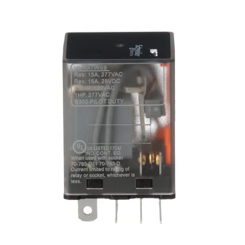 Schneider Electric 783XCXC-110D Power relay, SE Relays, 15A, 3PDT, 110 VDC, clear cover — Akcesoria ogólne