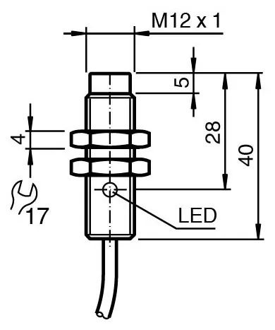 Pepperl+Fuchs NJ4-12GM40-E2 Inductive sensor — Sensores de proximidad e inductivos