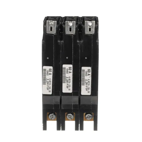 Schneider Electric EDB34060 Mini circuit breaker, E-Frame, 60A, 3 pole, 480Y/277 VAC, 25 kA max, bolt on — General Accessories