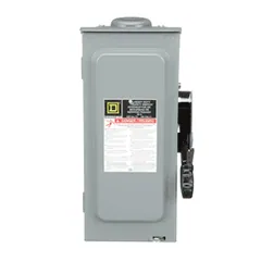 Schneider Electric H361RB Safety switch, heavy duty, fusible, 30A, 3 wire, 3 poles, 20hp, 600VAC/DC, Type 3R, bolt on hub provision — Accessori generali
