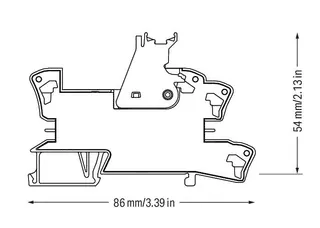 Wago 788-357 Relay module; Nominal input voltage: 24 VDC; 1 make contact; Limiting continuous current: 16 A; Red status indicator; Module width: 15 mm — Contactores y relés