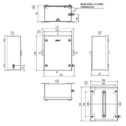 Weidmuller 1025010000 Small Terminal Box KLIPPON STB 2.1 MS HT — Accessori generali