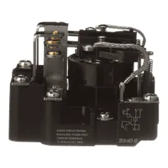 Schneider Electric 199BX-12 Power relay, SE Relays, DPDT, 40A, 12 VDC, magnetic blowout, open type — General Accessories