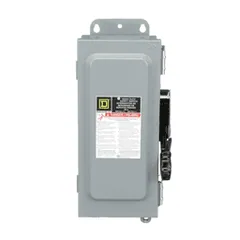 Schneider Electric H361AWK Safety switch, heavy duty, fusible, 30A, 3 wire, 3 poles, 20hp, 600VAC/DC, Type 12 — Circuit Breakers & Fuses