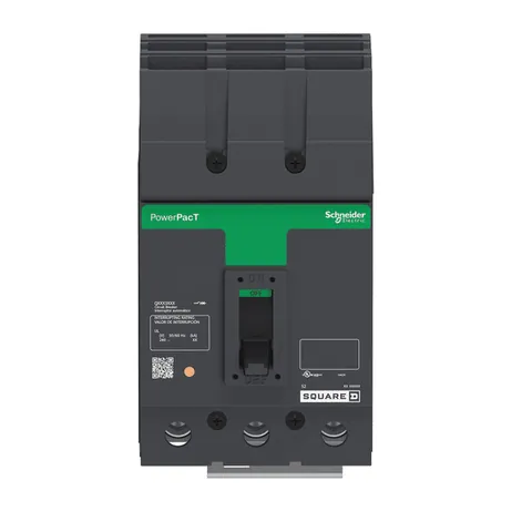Schneider Electric QBA32225 Circuit breaker, PowerPacT Q, 225A, 3 pole, 240VAC, 10kA, I-Line, thermal magnetic, 80%, ABC — General Accessories