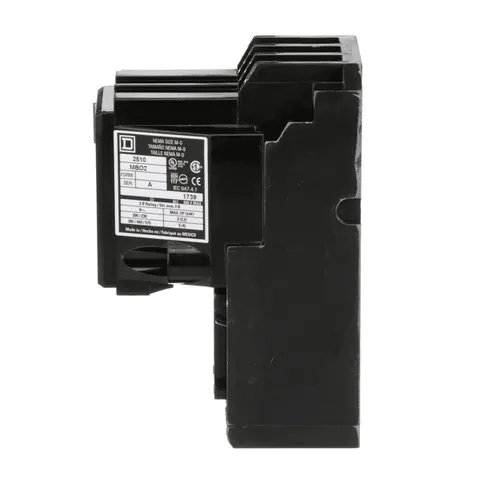 Schneider Electric 2510MBO2 Manual starter, integral horsepower, NEMA M0, 600VAC, 3 pole, 5HP at 380/575VAC, 1 phase, no indicator, open — Accesorios generales