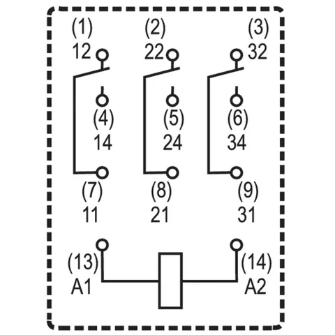 Weidmuller 8690030000 RCM370524 Relay with 3 CO Contacts — Contactors & Relays