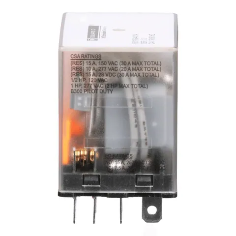 Schneider Electric 8501RS44V14 Plug in relay, Type R, miniature, 1 HP at 277 VAC, 15A resistive at 120 VAC, 14 blade, 4PDT, 4 NO, 4 NC, 24 VAC coil — General Accessories