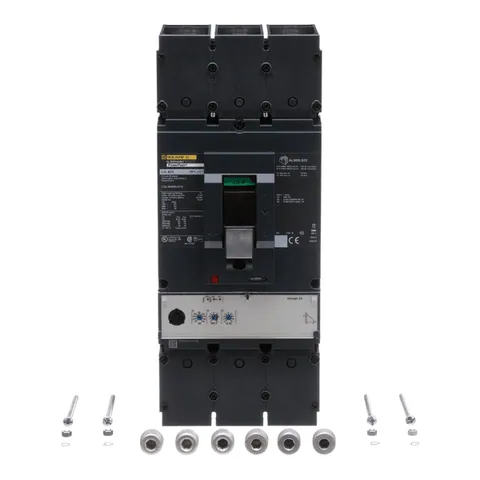 Schneider Electric LGL36400U31X Circuit breaker, PowerPacT L, 400A, 3 pole, 600VAC, 18kA, lugs, MicroLogic 3.3, 80% — Accessori generali