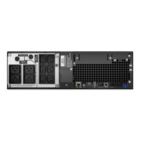 Apc SRT5KRMXLI Smart-UPS On-Line, 5kVA, Rackmount 3U, 230V, 6x C13+4x C19 IEC outlets, Network Card+SmartSlot, Extended runtime, W/ rail kit — Power Supplies & Controllers