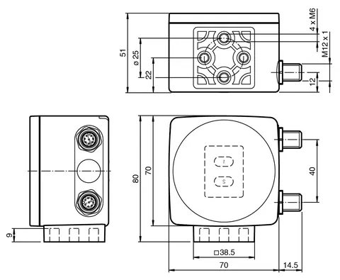 Pepperl+Fuchs PXV100S-F200-SSI-V19 Optical reading head — Accessori generali