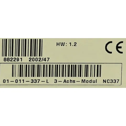 Lisec NC337 NC337 3-Axis Motion Control Module — Controllo e HMI