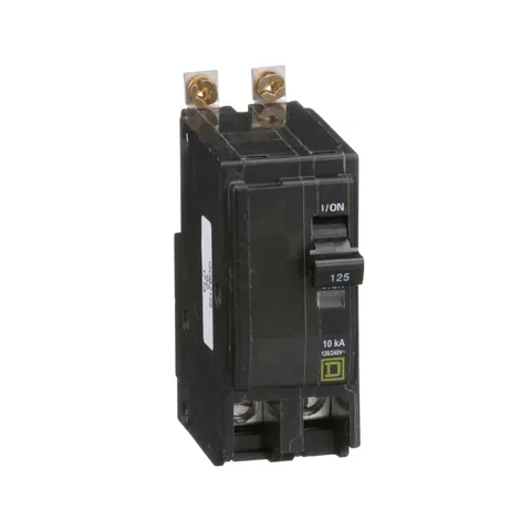 Schneider Electric QOB2125 Mini circuit breaker, QO, 125A, 2 pole, 120/240VAC, 10kA, bolt on mount — General Accessories