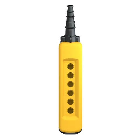 Schneider Electric XACA06H7 Empty pendant control station, Harmony XAC, plastic, yellow, 6 cut outs, UL CSA certified — Accesorios generales