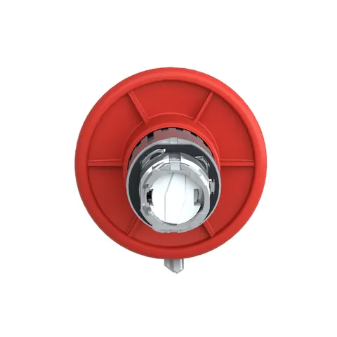 Schneider Electric ZB4BS964 Emergency stop head, Harmony XB4, switching off, metal, red mushroom 60mm, 22mm, trigger latching key release — Allgemeines Zubehör